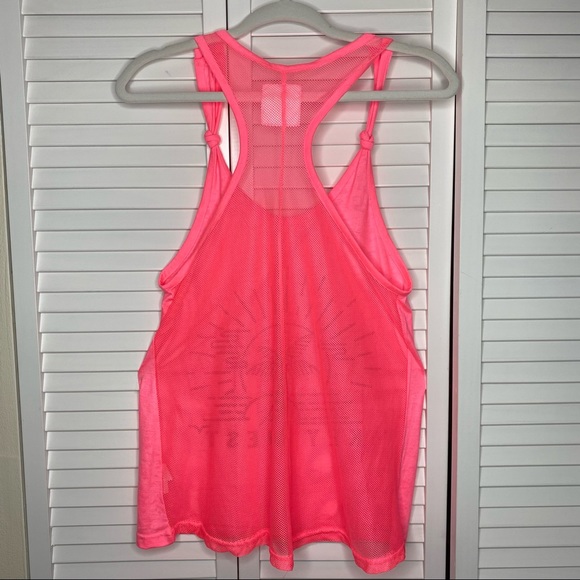 Pop Surf Neon Pink Key West Print Tank Top Size Medium - Picture 3 of 10